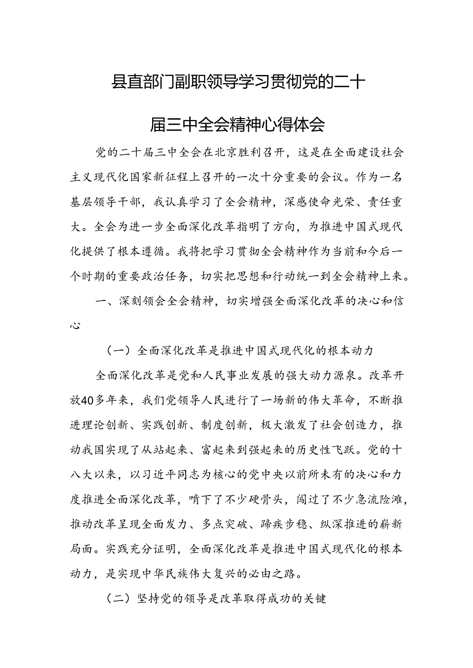 18篇学习贯彻二十届三中全会精神专题研讨会上的发言(理论学习中心组).docx_第3页