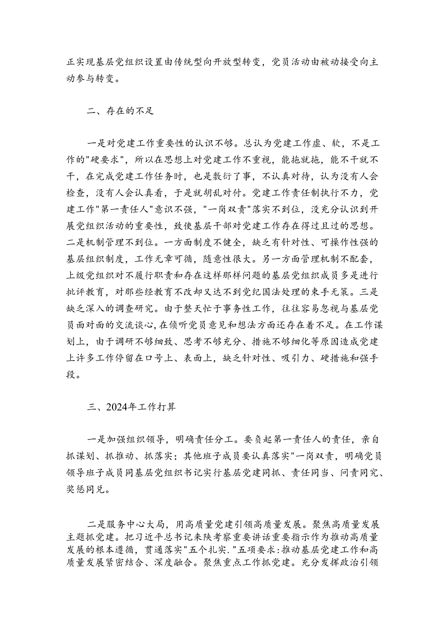 2024-2025年党支部书记抓基层党建述职报告---工作总结.docx_第3页