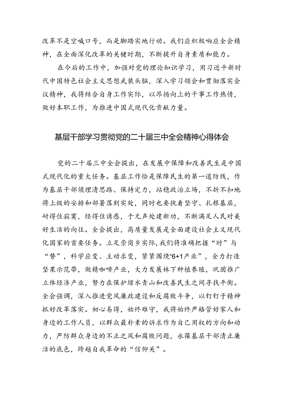 党群工作者学习二十届三中全会精神研讨发言（共四篇）.docx_第3页