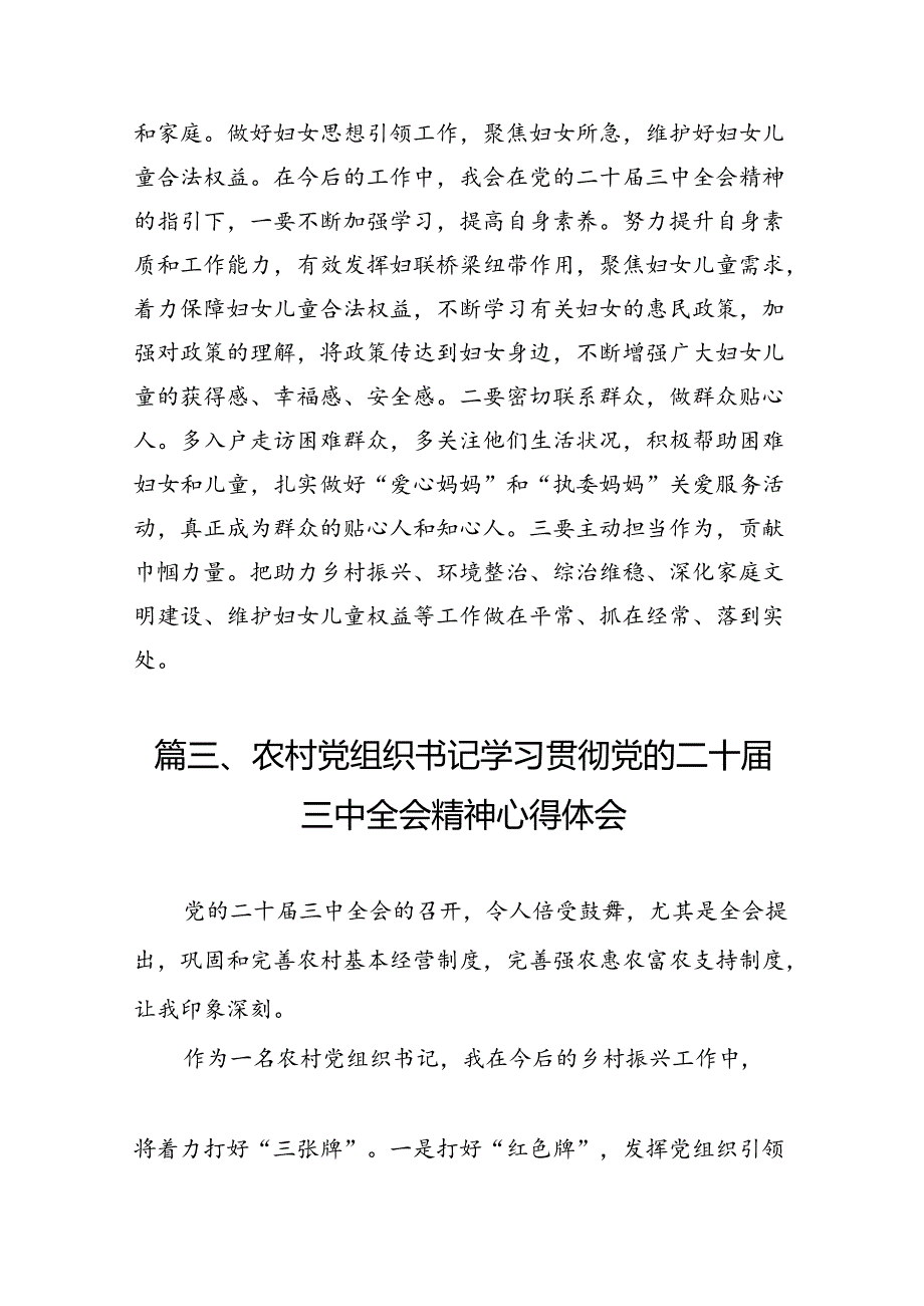 （11篇）驻村干部学习二十届三中全会专题研讨材料范文.docx_第3页