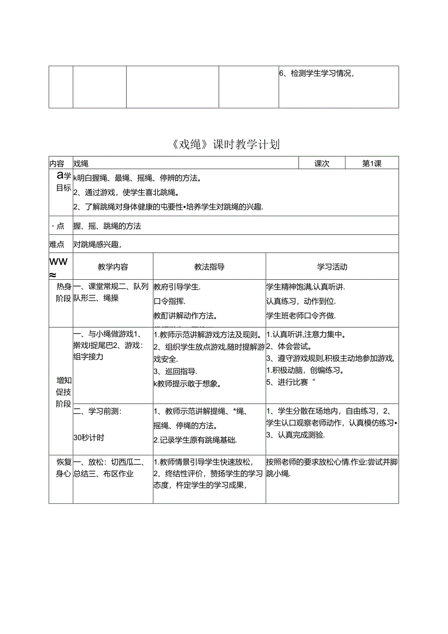 跳绳单元教学计划.docx_第3页