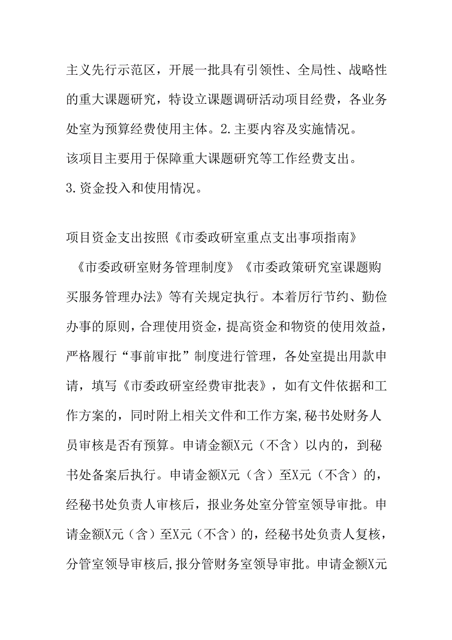 20XX 年项目支出部门评价报告.docx_第2页