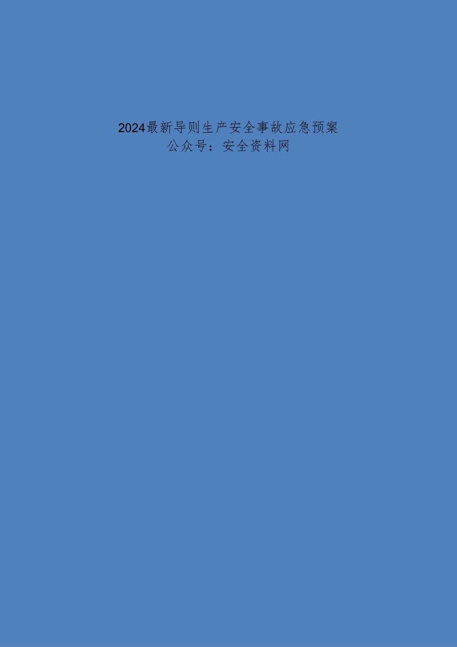 2024导则生产安全事故应急预案.docx_第1页