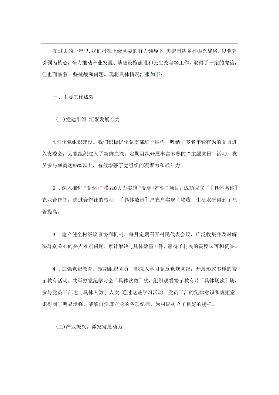 2024村党支部书记述职报告（精选）.docx_第2页