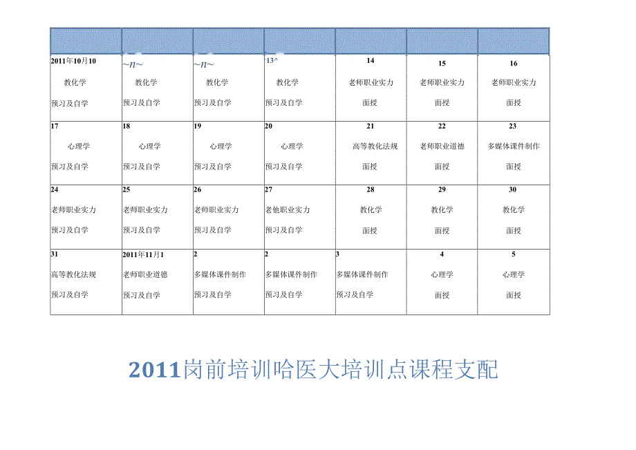 岗前培训时间安排.docx_第2页