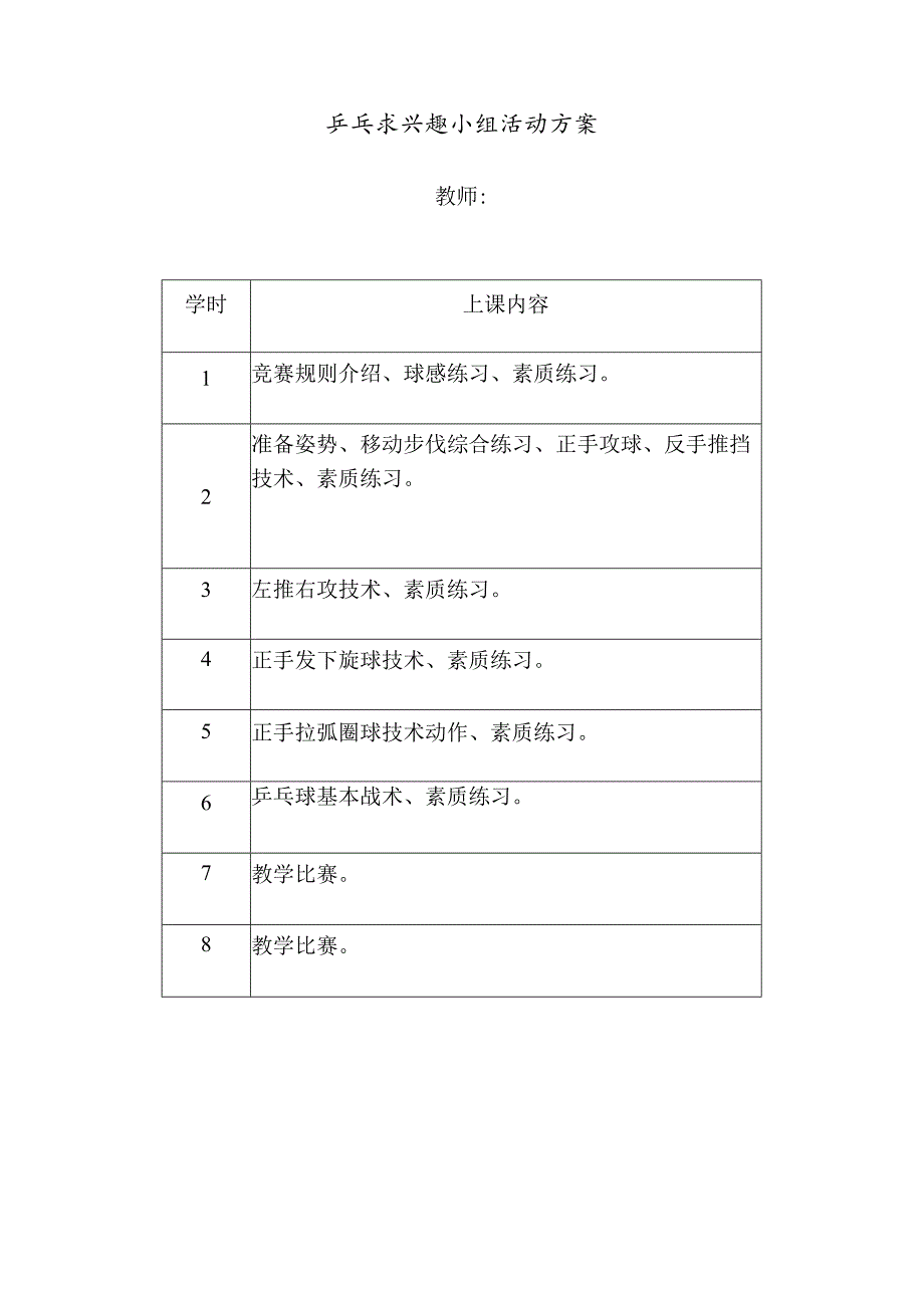 乒乓球兴趣小组活动方案、教案-乒乓球教案.docx_第2页