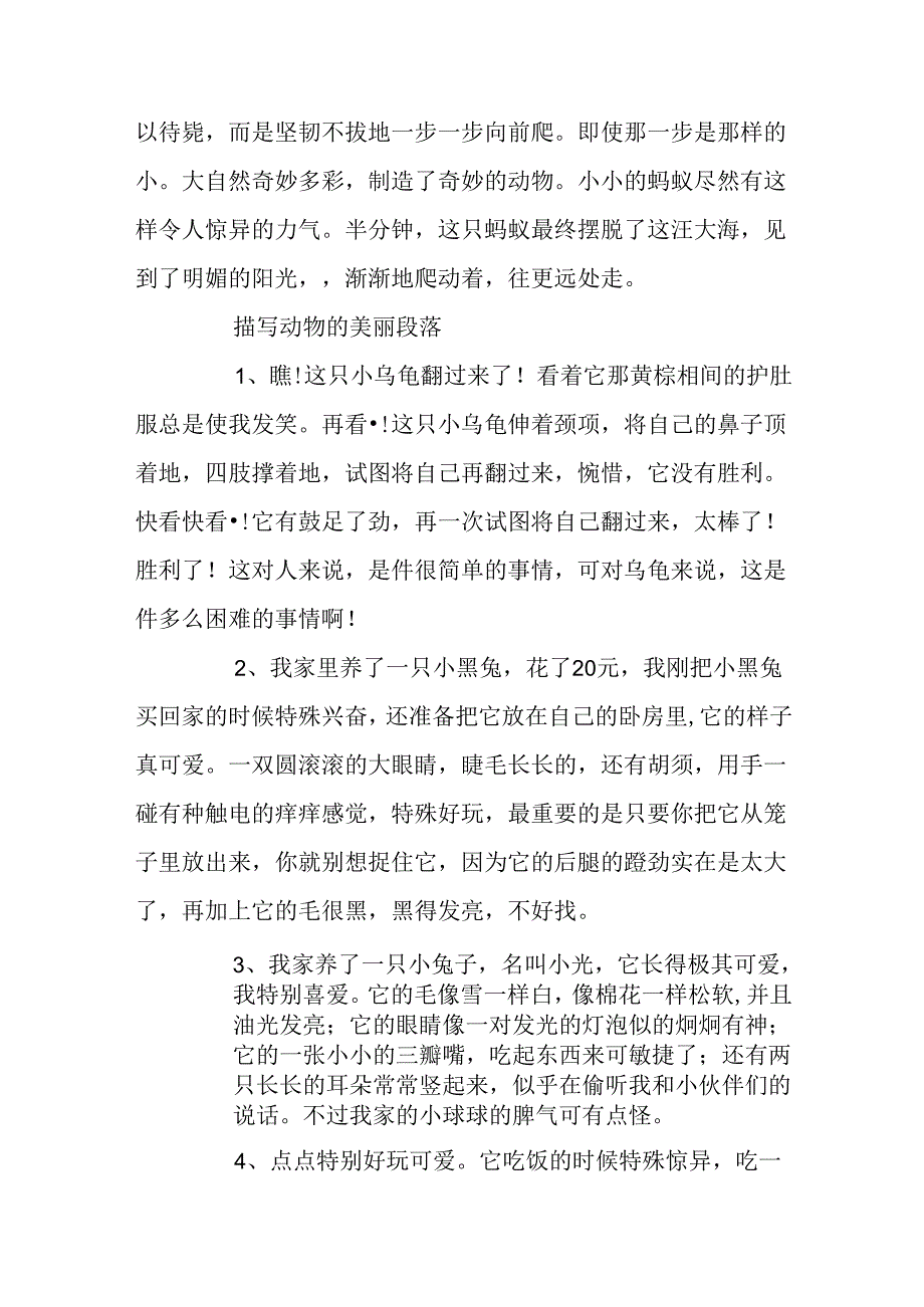 优美段落：描写动物的优美段落.docx_第3页