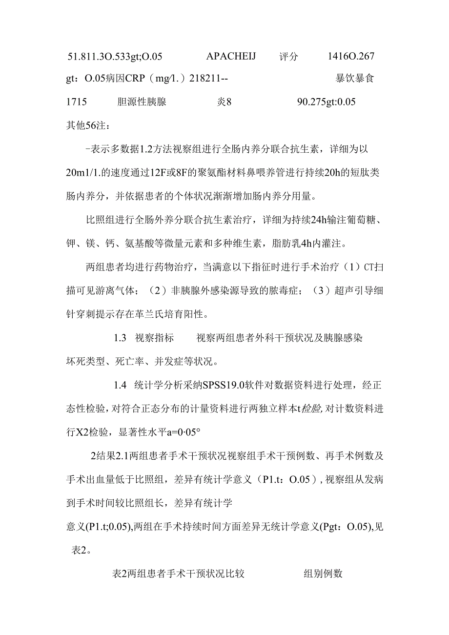 全肠内、外营养在急性重症胰腺炎胰腺坏死性感染的作用分析.docx_第3页