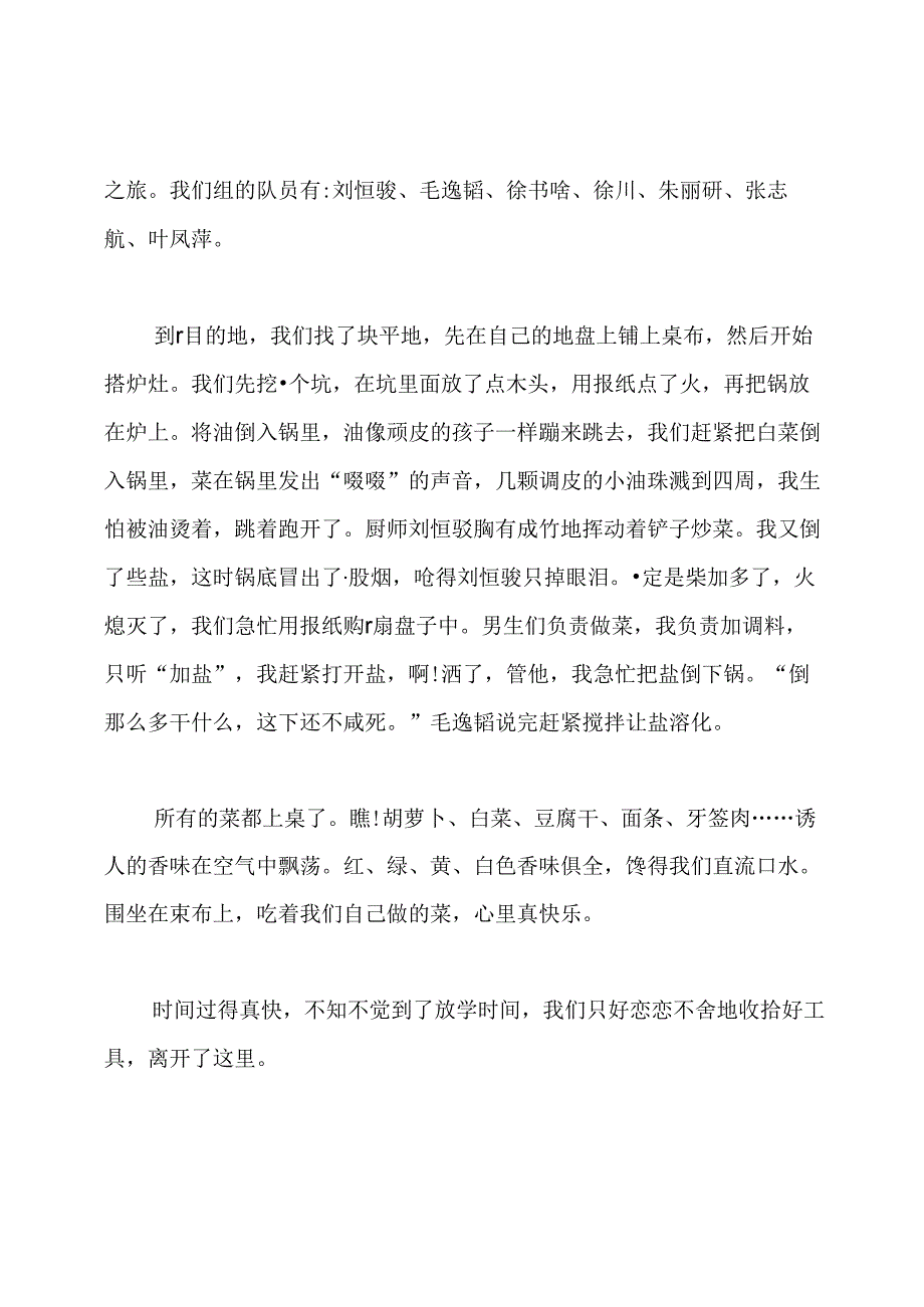 和老师去野炊作文500字：野炊作文500字.docx_第3页