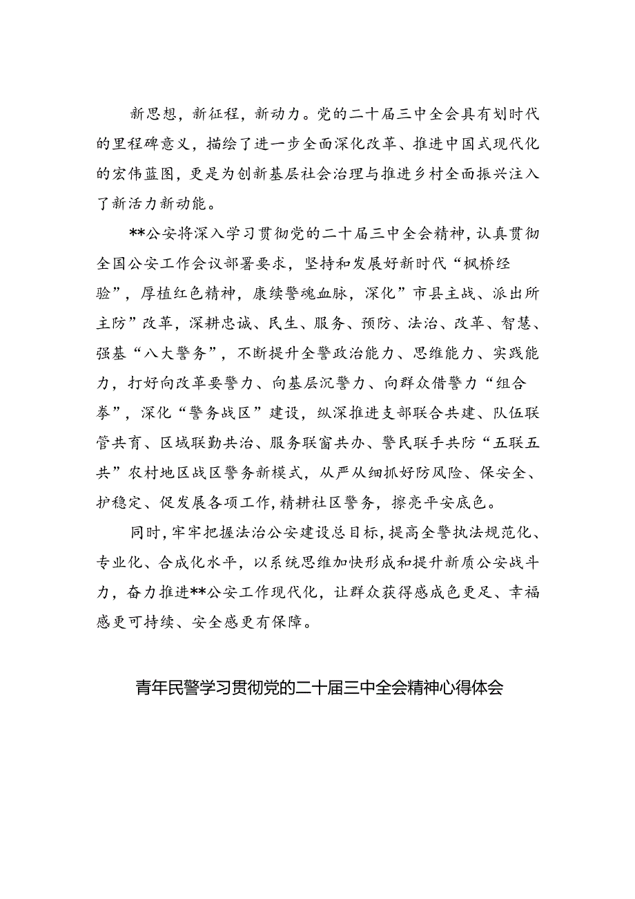 特警大队长学习贯彻党的二十届三中全会精神心得体会（共五篇）.docx_第3页