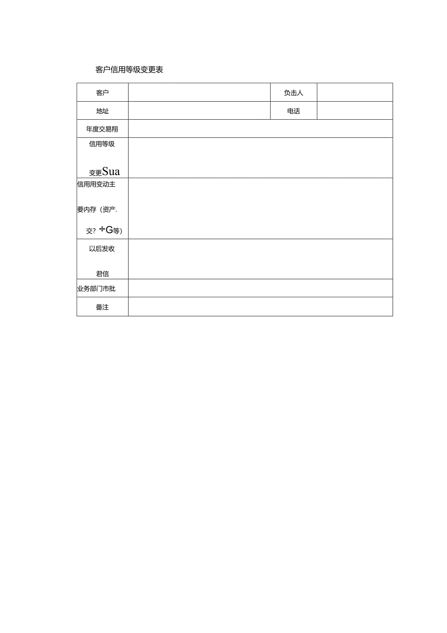 客户信用等级变更表.docx_第1页