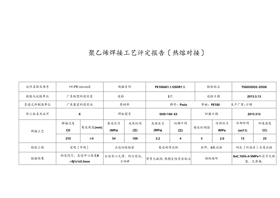 聚乙烯焊接工艺评定报告.docx_第2页