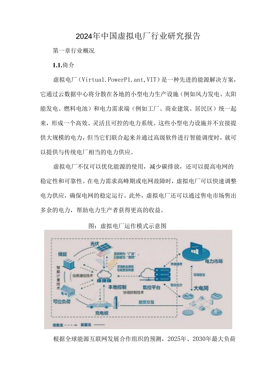 2024年中国虚拟电厂行业研究报告.docx_第1页