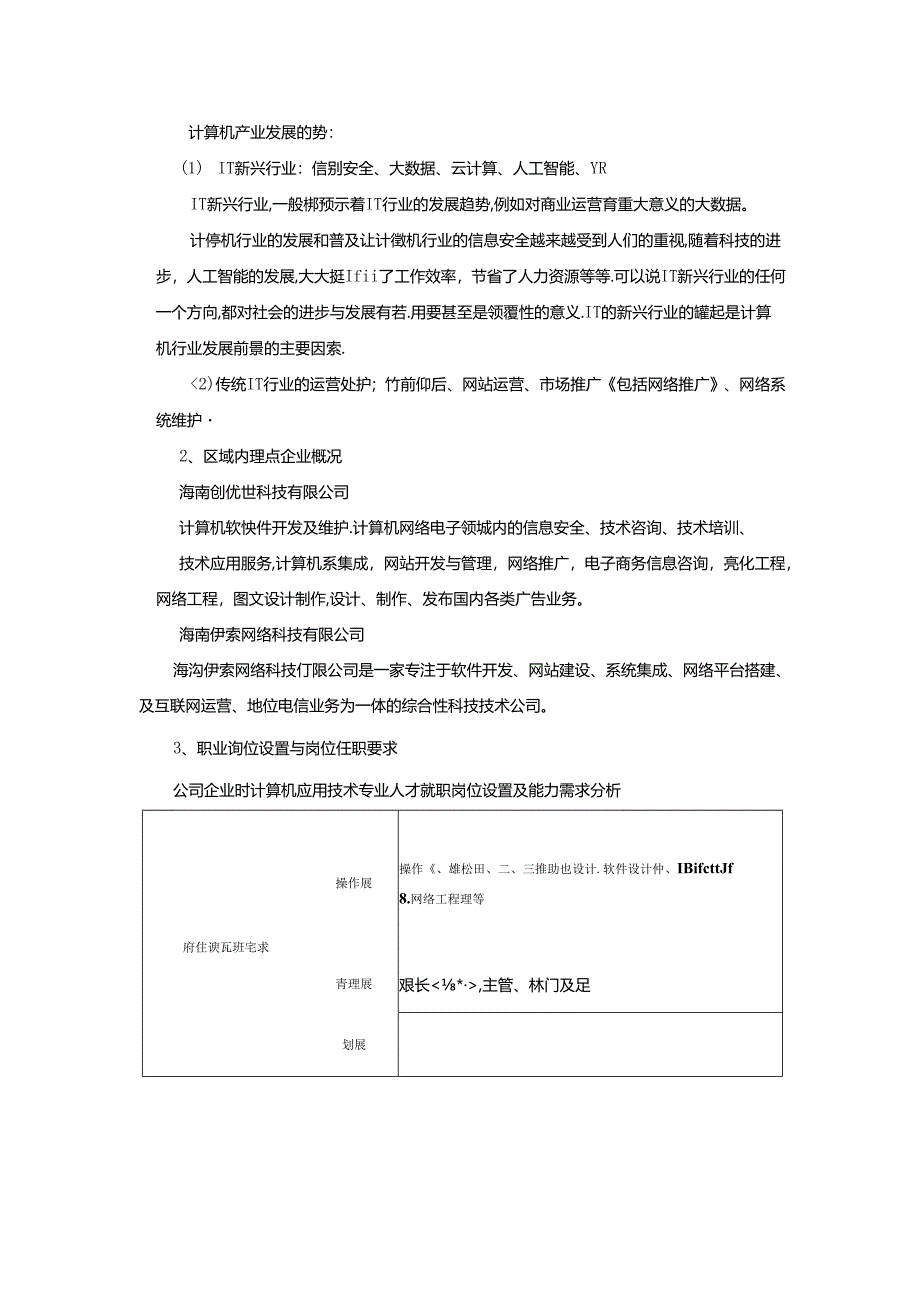 职业学院计算机应用技术专业人才需求与专业改革的调研报告.docx_第2页