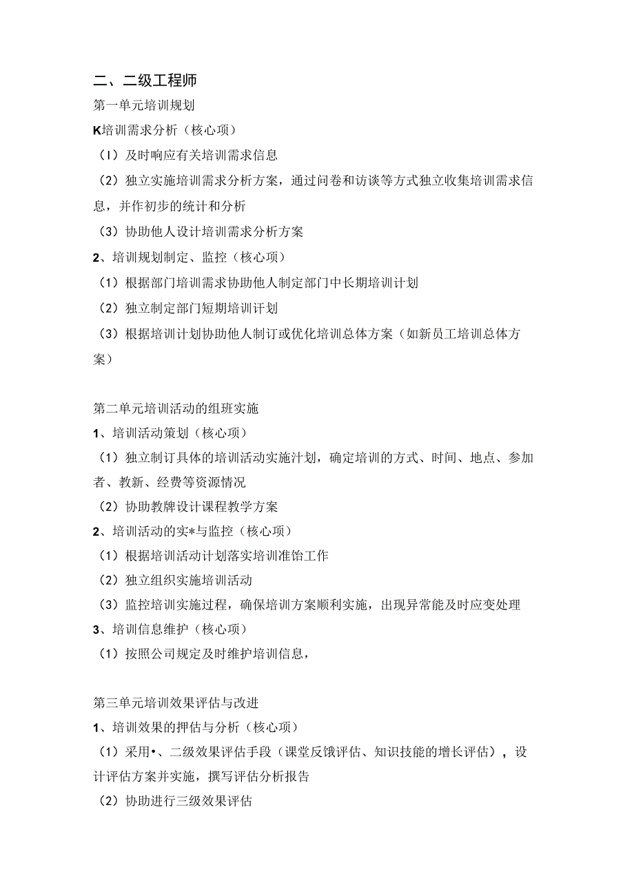 企业人力资源管理培训专业任职资格行为标准.docx_第3页