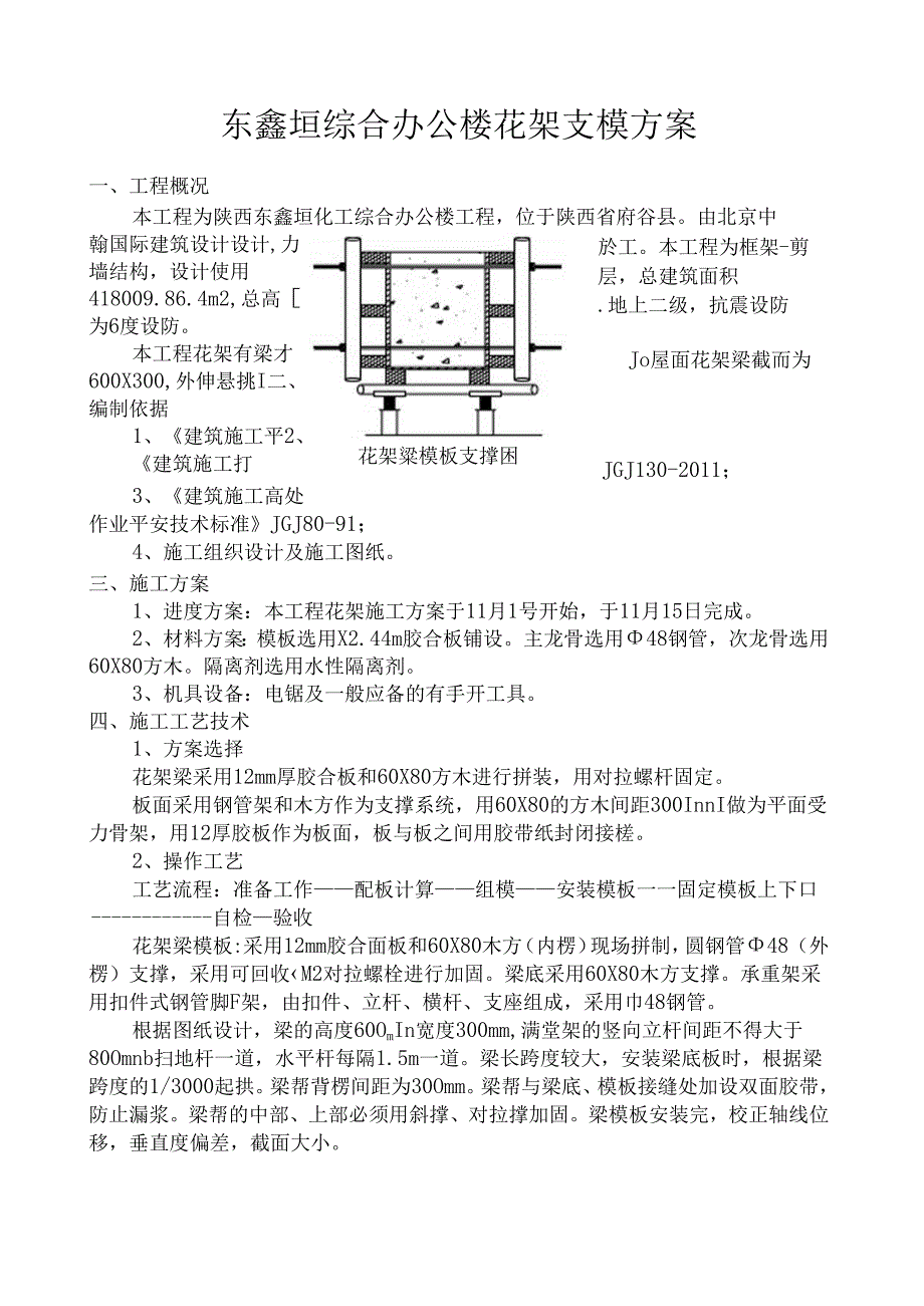 花架支模施工方案.docx_第1页