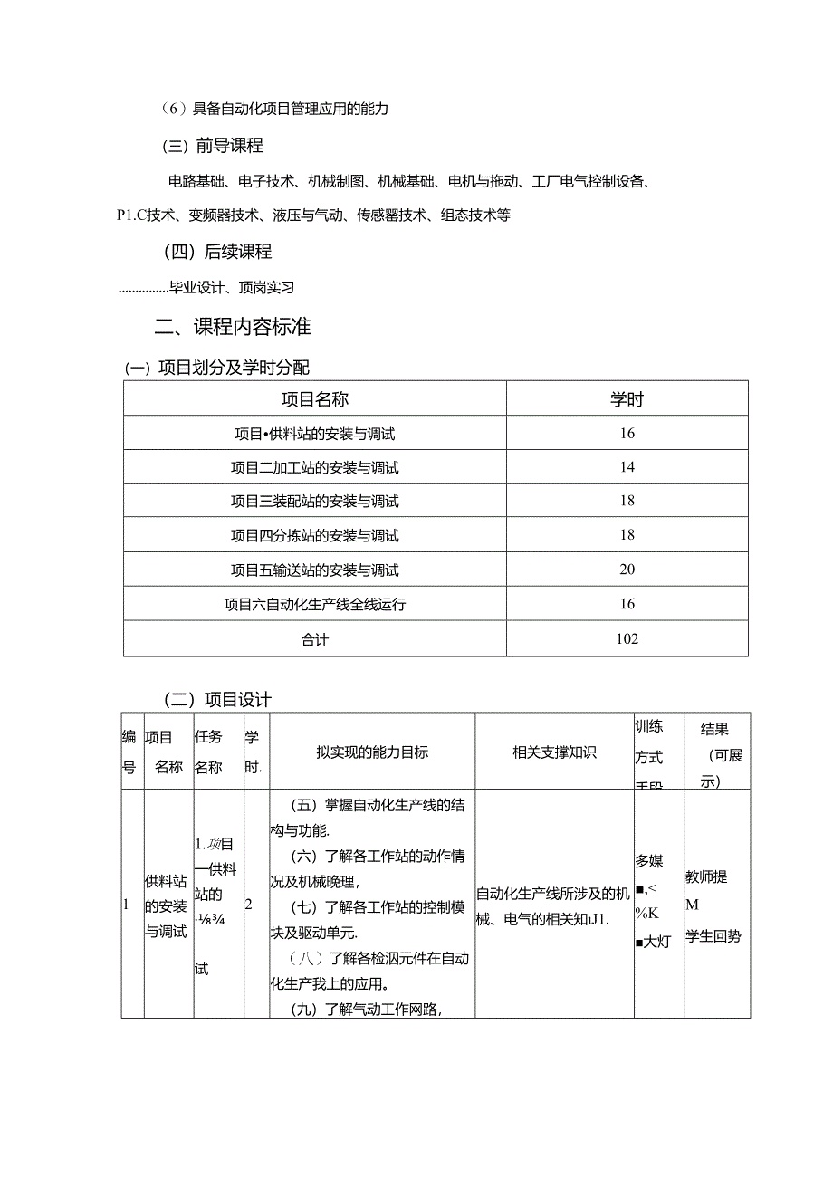 《自动化生产线安装与调试》课程标准.docx_第3页