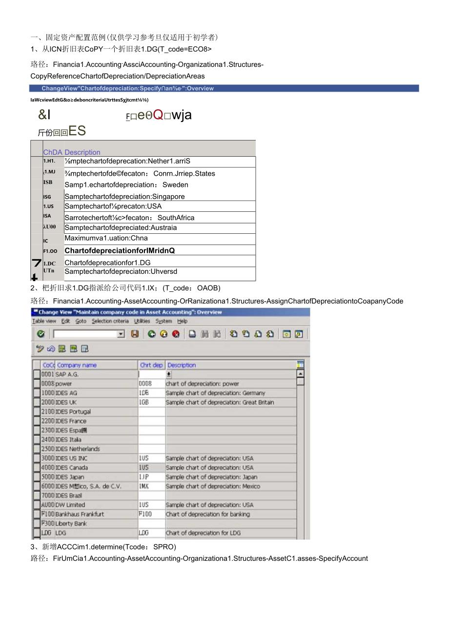 sap固定资产配置及操作过程.docx_第1页