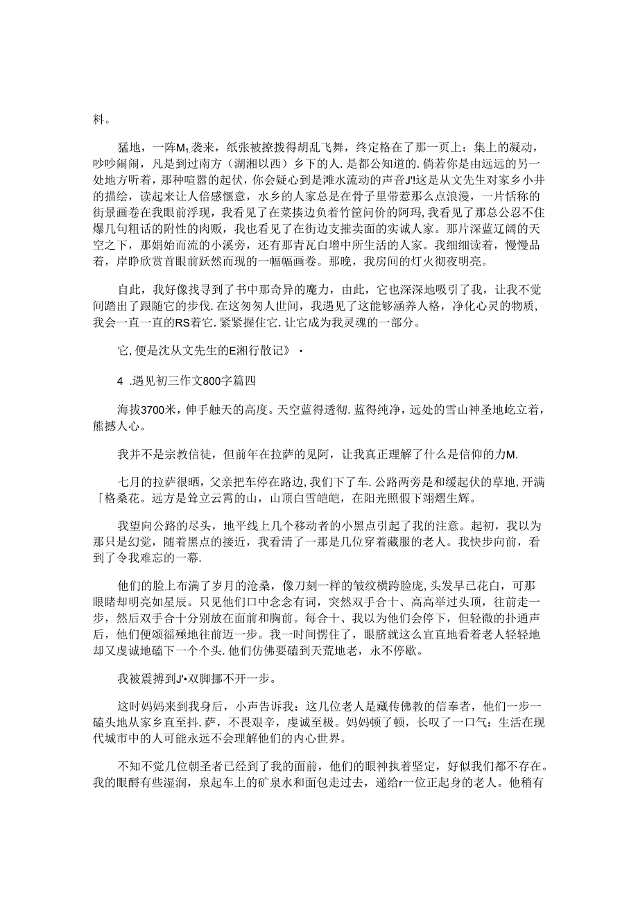 遇见初三作文800字（10篇）.docx_第3页