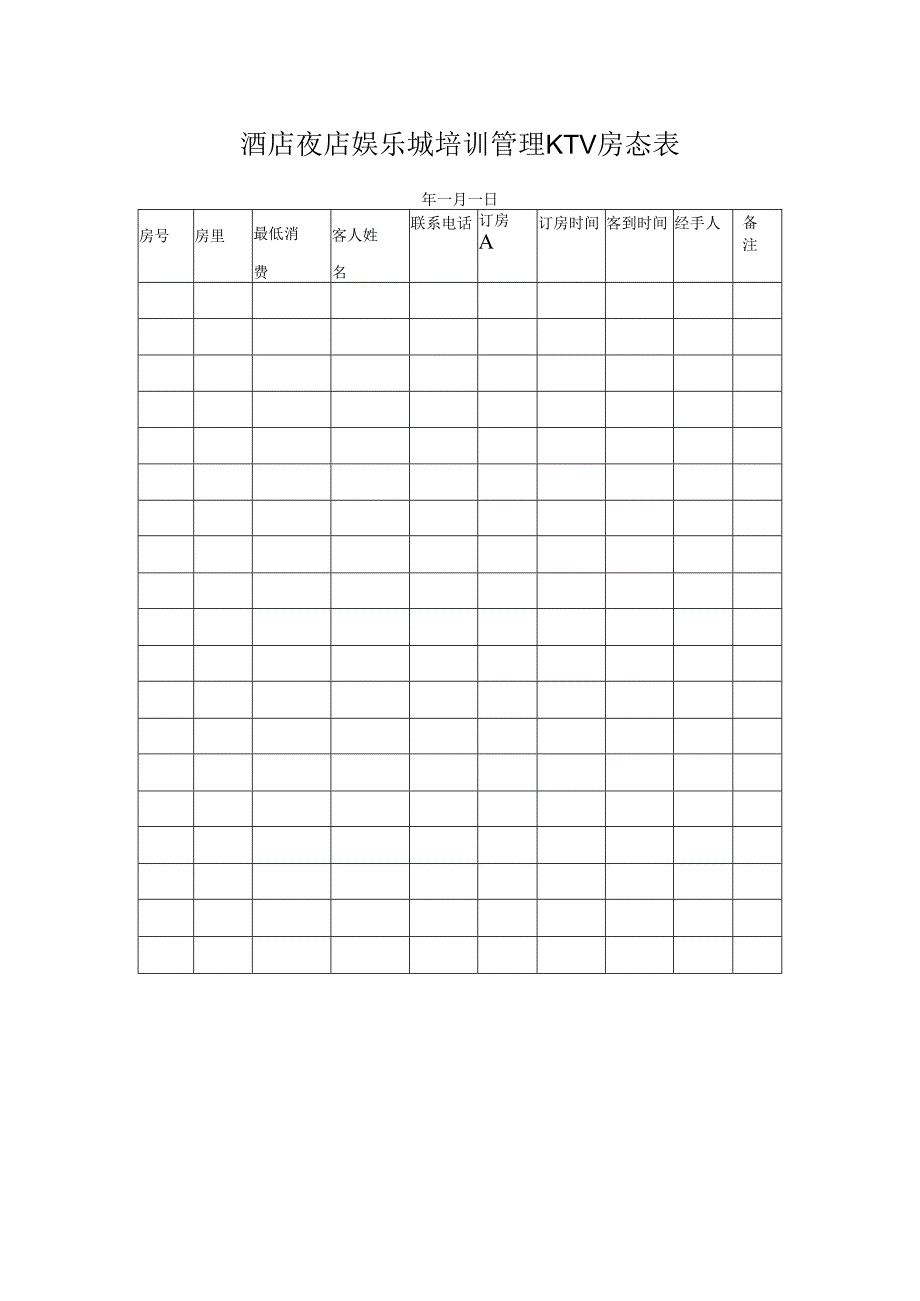 酒店夜店娱乐城培训管理KTV房态表.docx_第1页