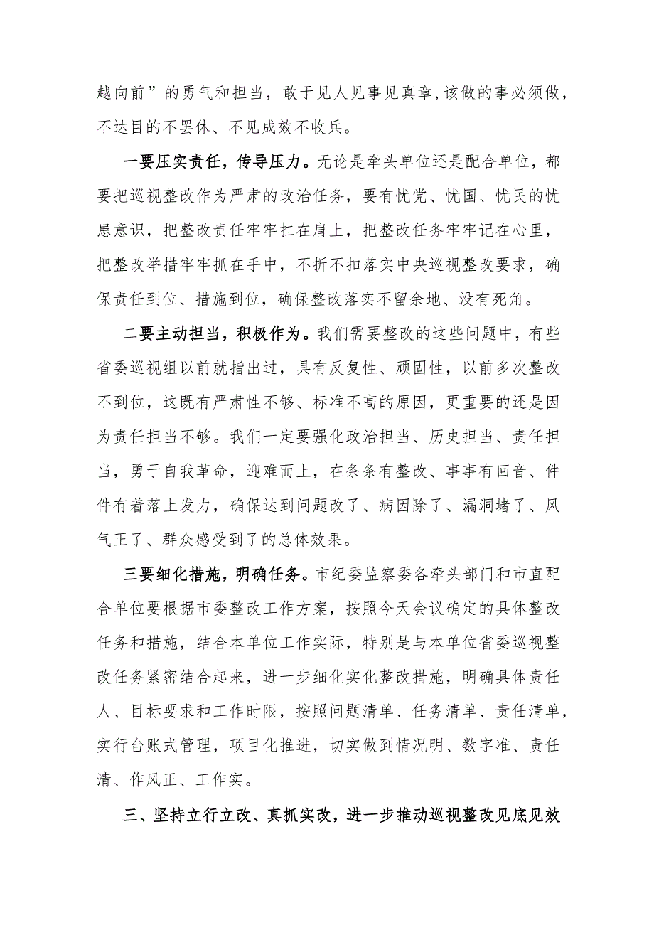 在全市推进省委巡视整改工作动员会议上的讲话.docx_第3页