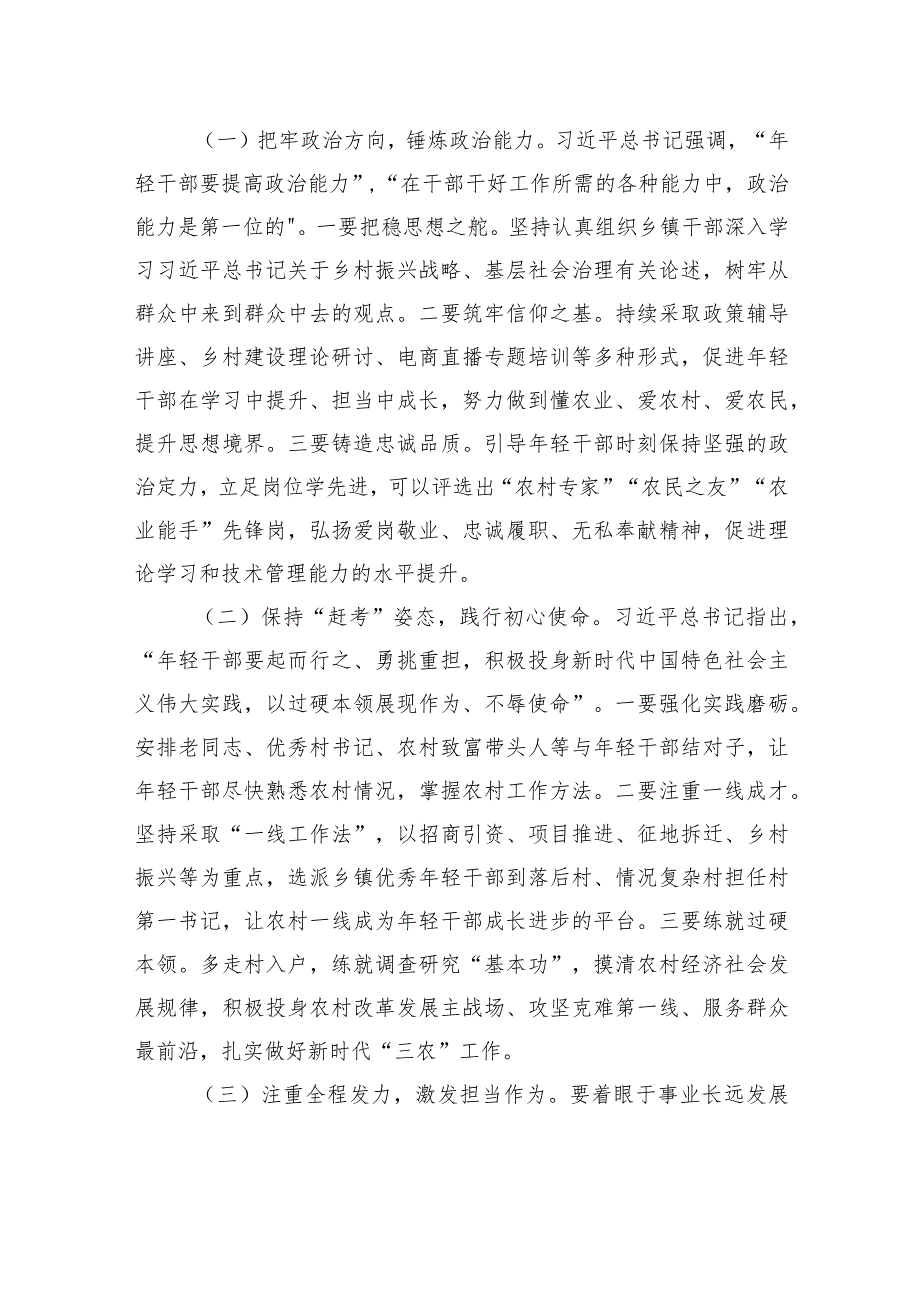 关于新时代加强乡镇年轻干部队伍建设的问题研究报告.docx_第3页