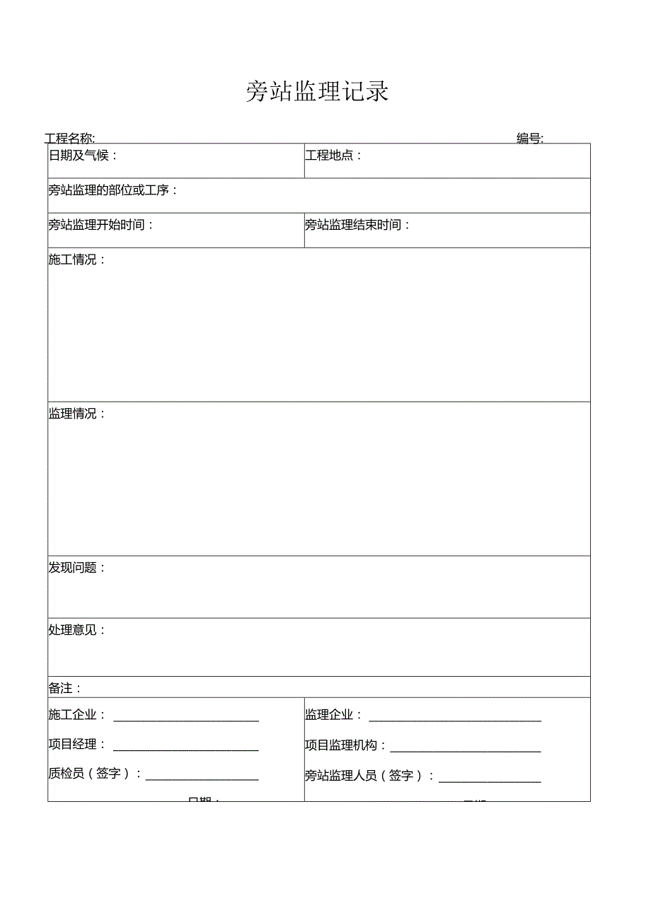 旁站记录表格格式.docx_第1页