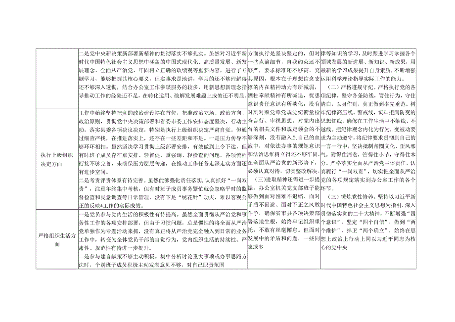 支部班子围绕组织开展主题教育、执行上级组织决定、严格组织生活、加强党员教育管理监督等六个方面存在问题整改清单台账2篇（2024年2月）.docx_第2页