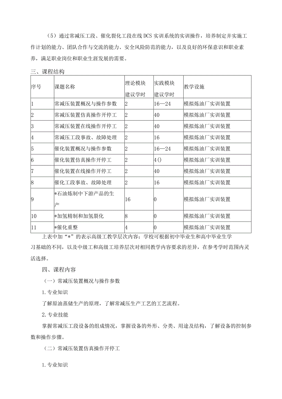 《模拟炼油厂实训》课程标准.docx_第2页