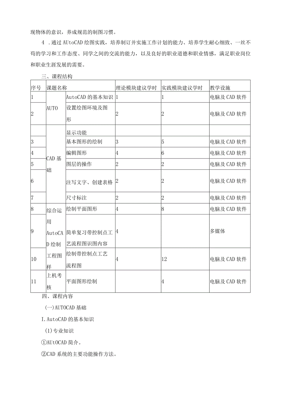 《化工CAD制图》课程标准.docx_第2页