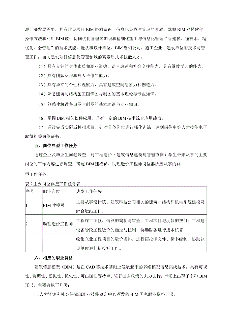 工程造价（建筑信息建模与管理方向）新专业调研报告.docx_第3页