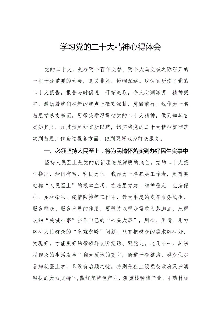 学习党的二十大会议精神心得体会范文3篇.docx_第1页