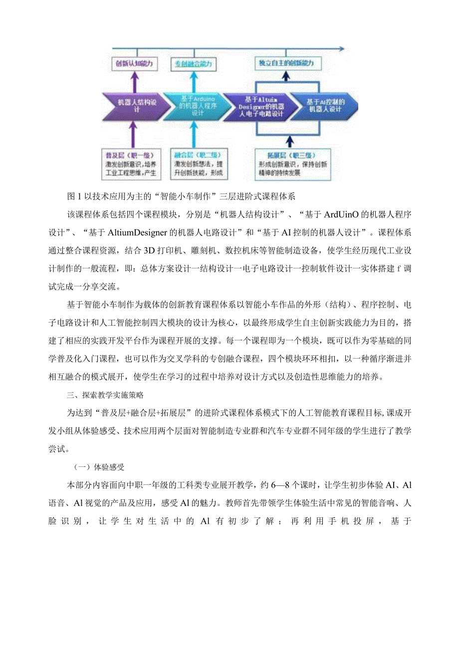 AI背景下“智能小车制作”课程实施研究报告.docx_第2页