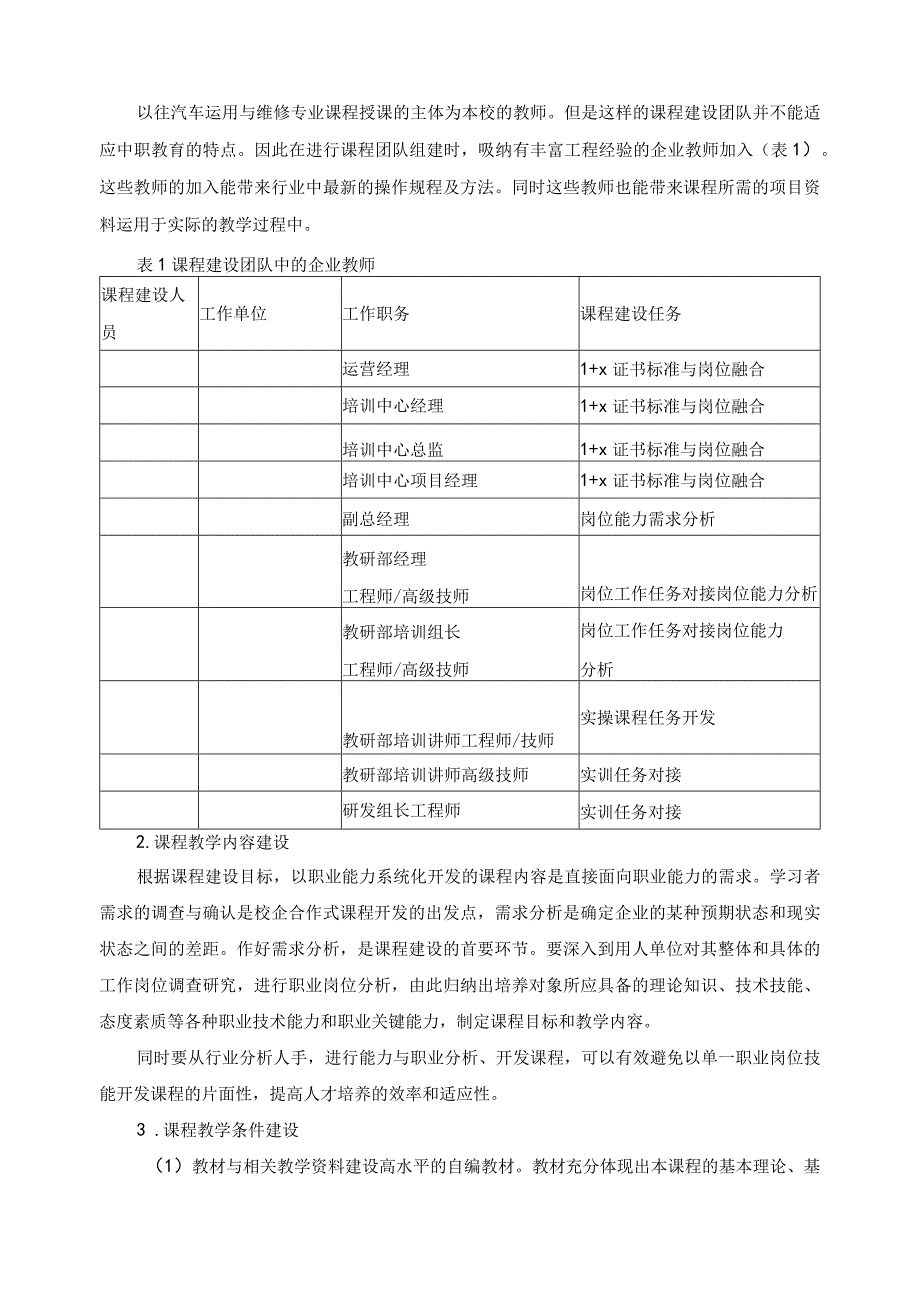 汽车运用与维修专业课程建设方案.docx_第2页