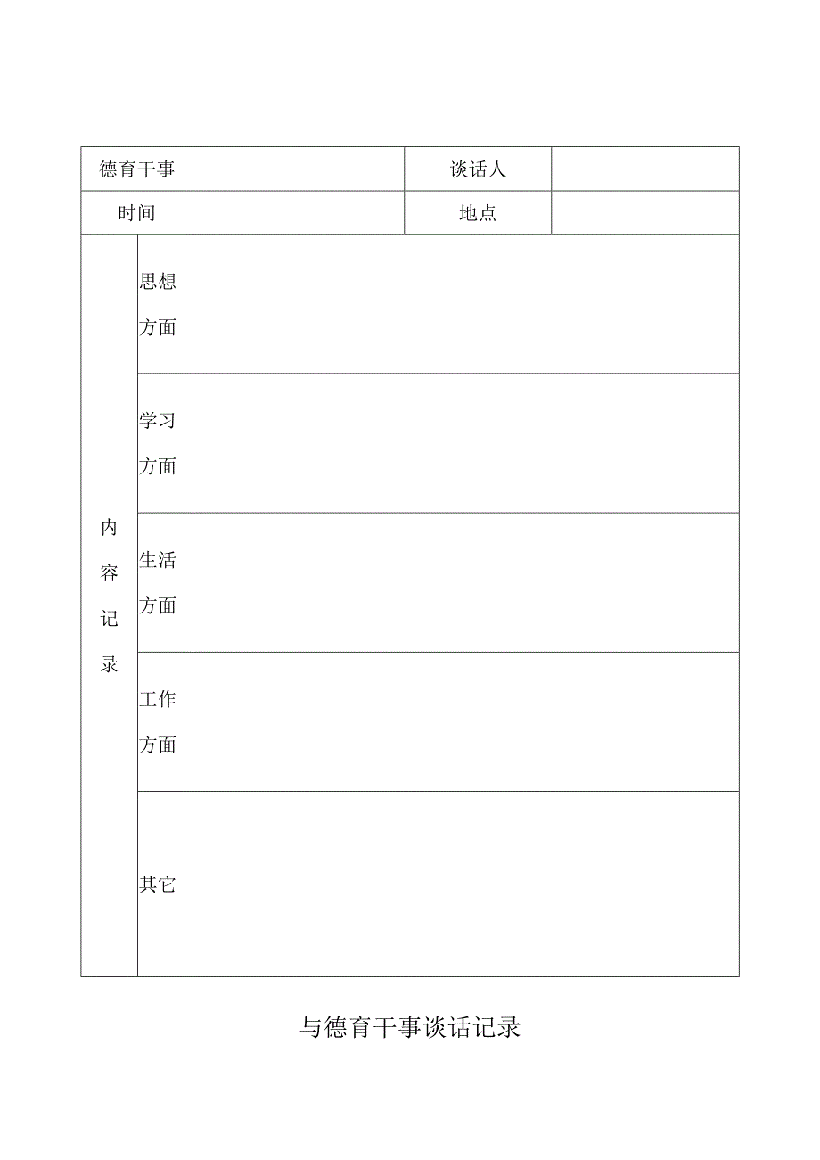 与德育干事谈话记录.docx_第1页