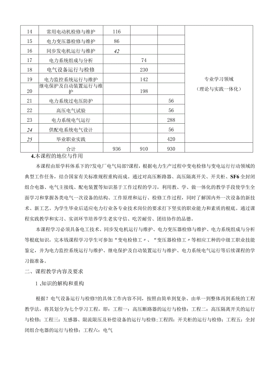 《电气设备运行与检修》教学设计方案.docx_第3页