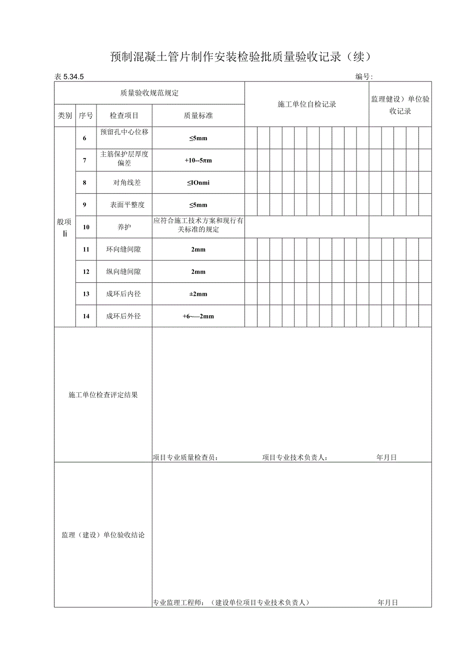 5.34.5 预制混凝土管片制作安装质量标准和检验方法.docx_第2页