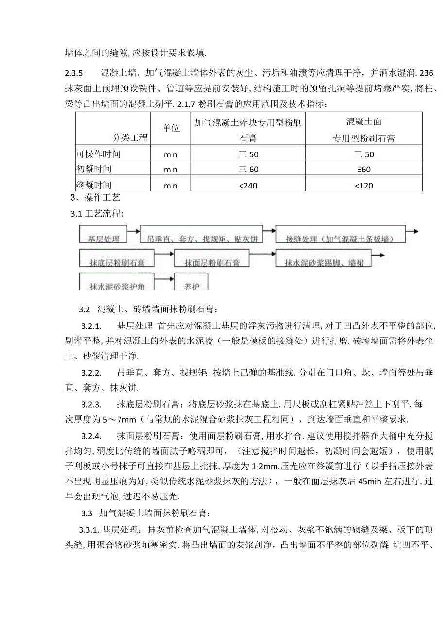 粉刷石膏抹灰施工工艺标准.docx_第2页