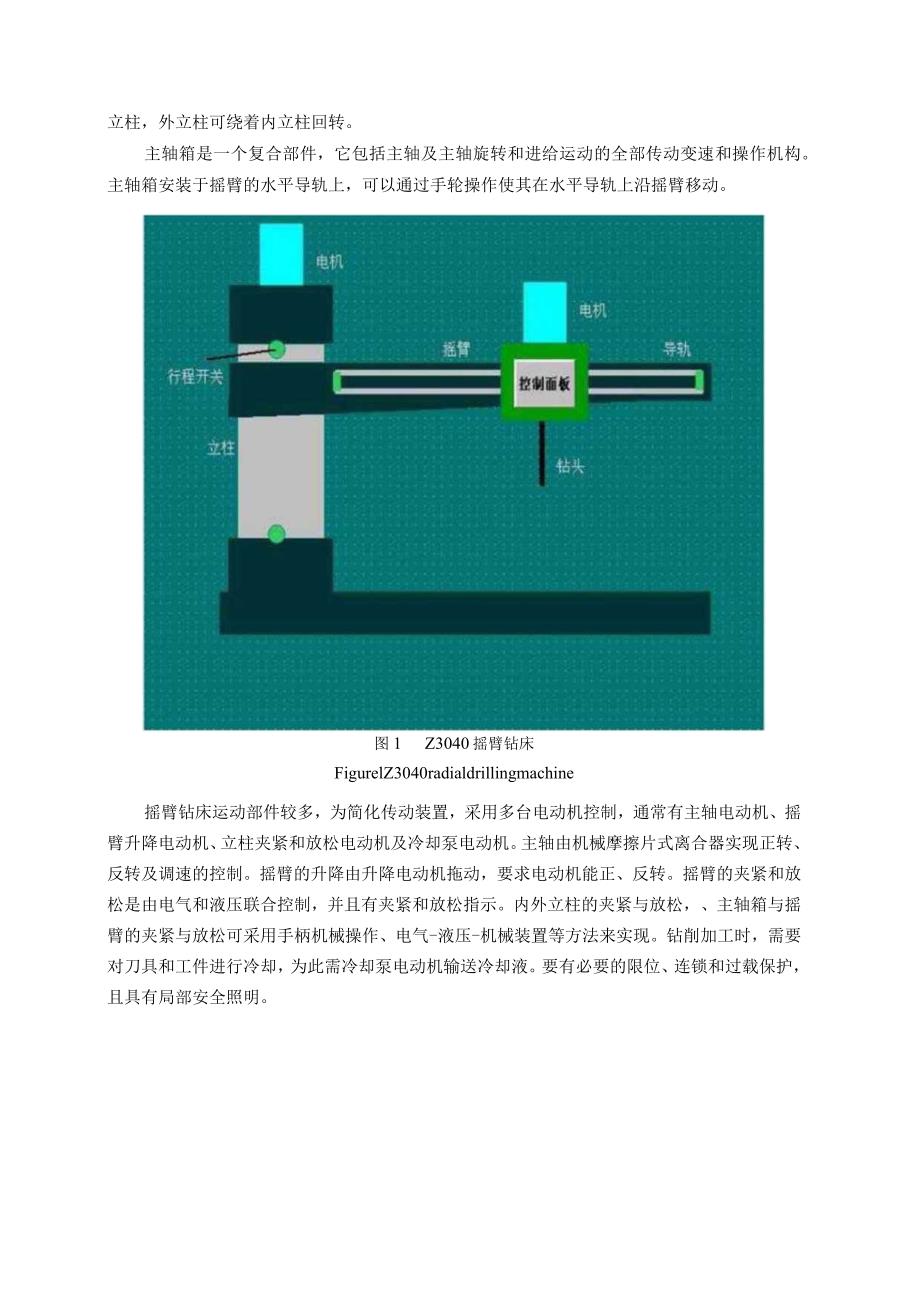 机械设计制造及自动化毕业设计-基于PLC的摇臂钻床电气控制系统设计.docx_第2页