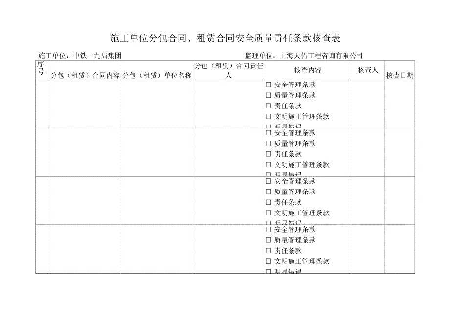 分包合同、租赁合同安全质量责任条款核查表.docx_第2页