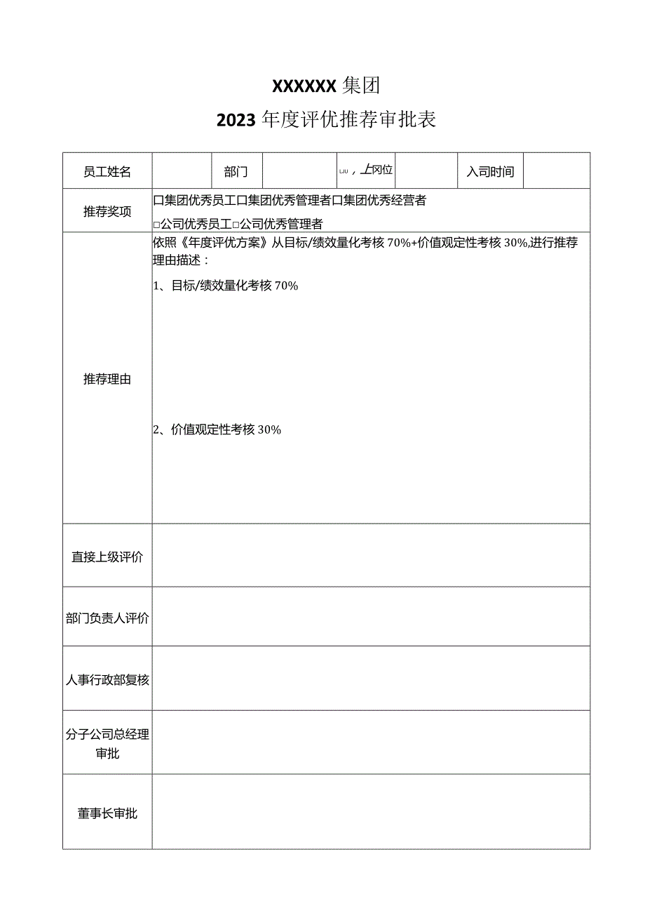 年度优秀员工评审推荐表.docx_第1页