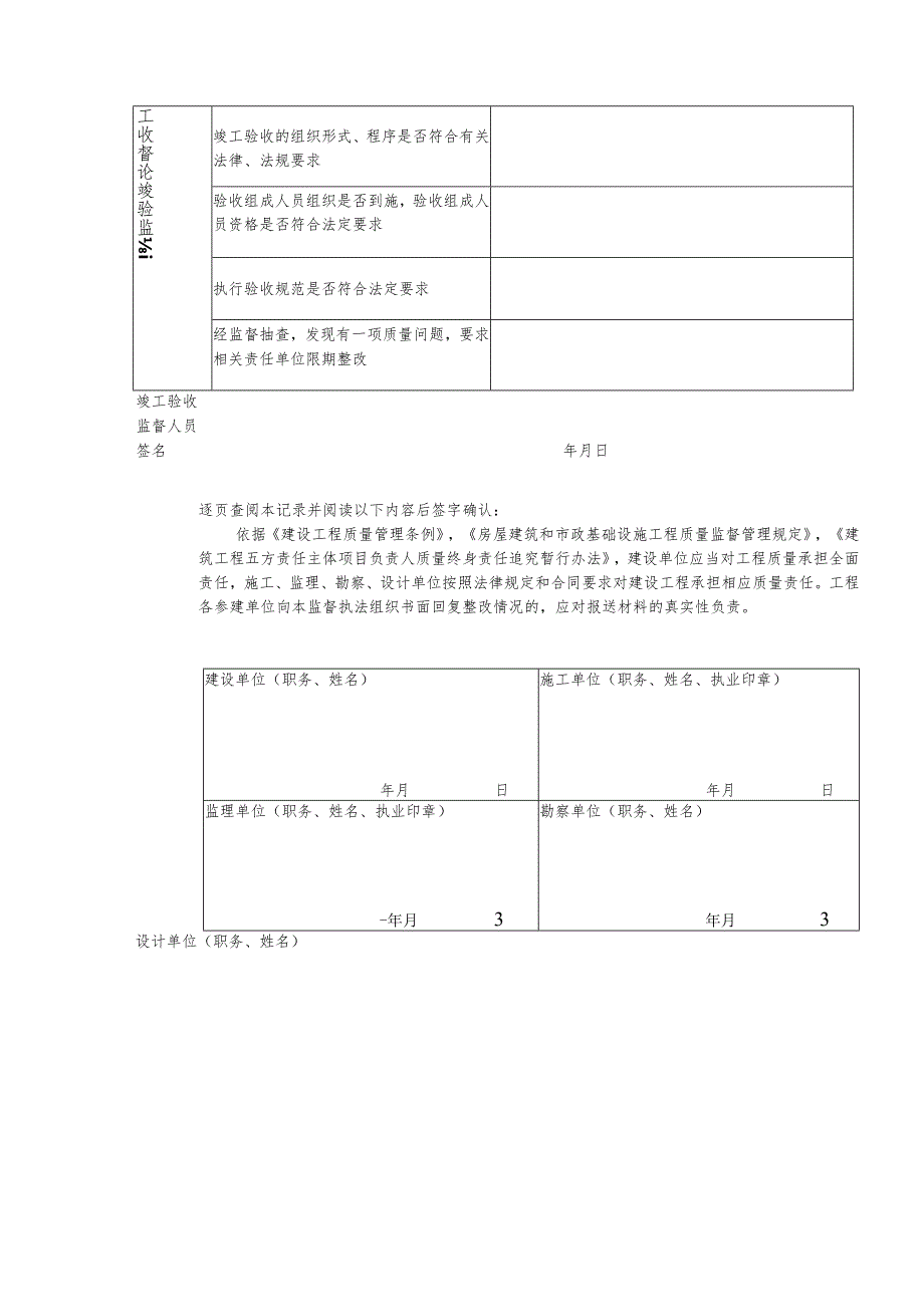 河南省市政基础设施工程竣工验收监督记录表.docx_第2页