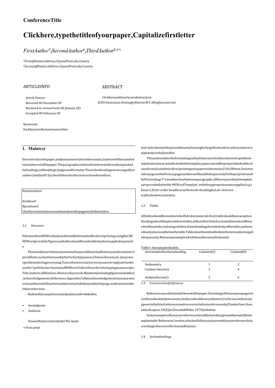 Elsevier期刊《ARABEconomicandBusinessJournal》论文投稿模板.docx_第1页