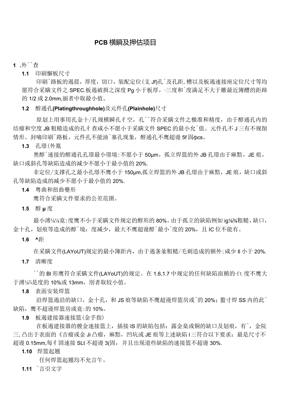 PCB檢驗及評估標准.docx_第1页