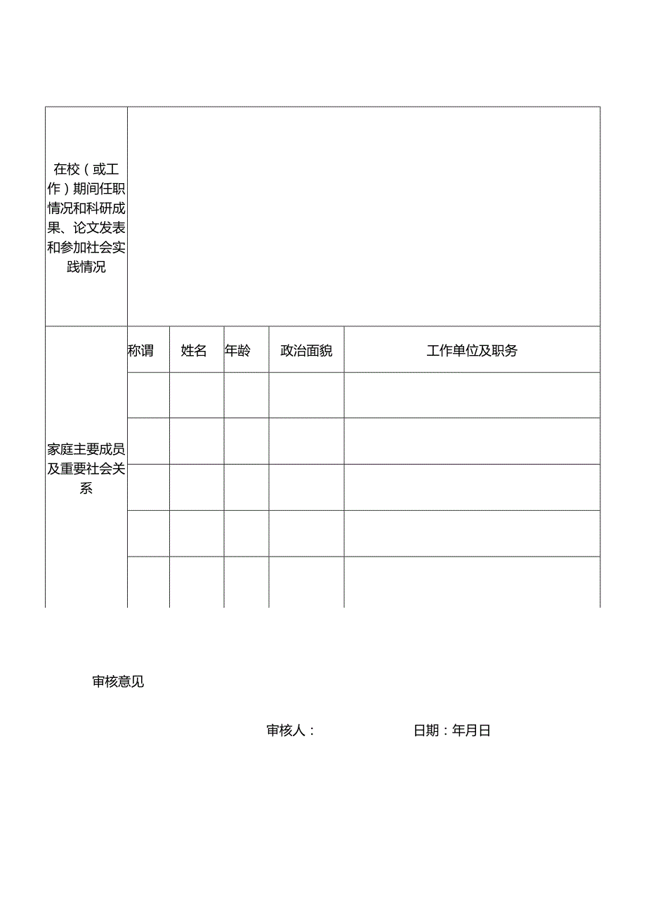 2024年事业单位工作人员报名登记表.docx_第2页