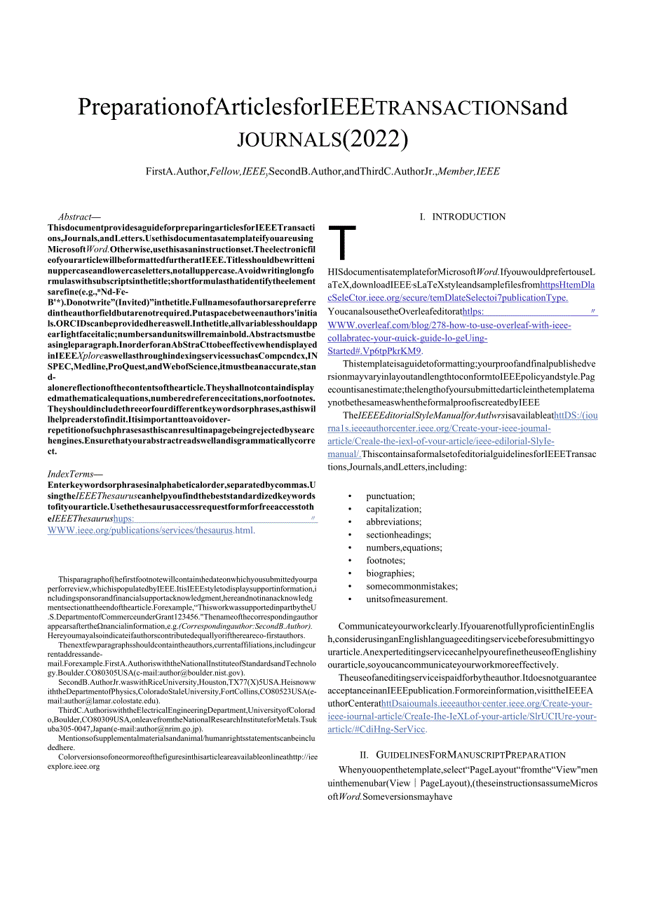 IEEE期刊《CanadianJournalofElectricalandComputerEngineering》论文投稿格式模板.docx_第1页