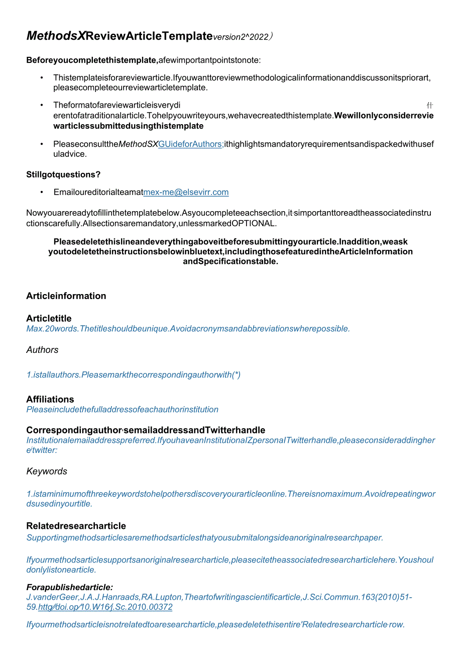 Elsevier期刊《MethodsX》论文投稿模板.docx_第1页