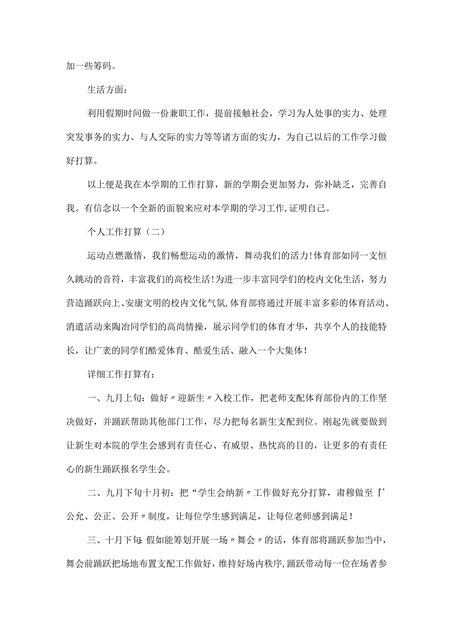 20xx年学校体育部部长的个人工作计划.docx_第2页