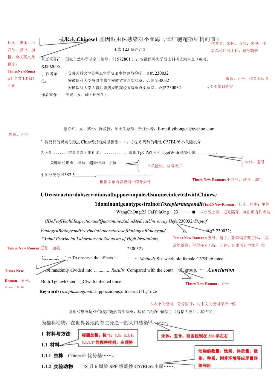 《安徽医科大学学报》论文投稿格式模板.docx_第1页