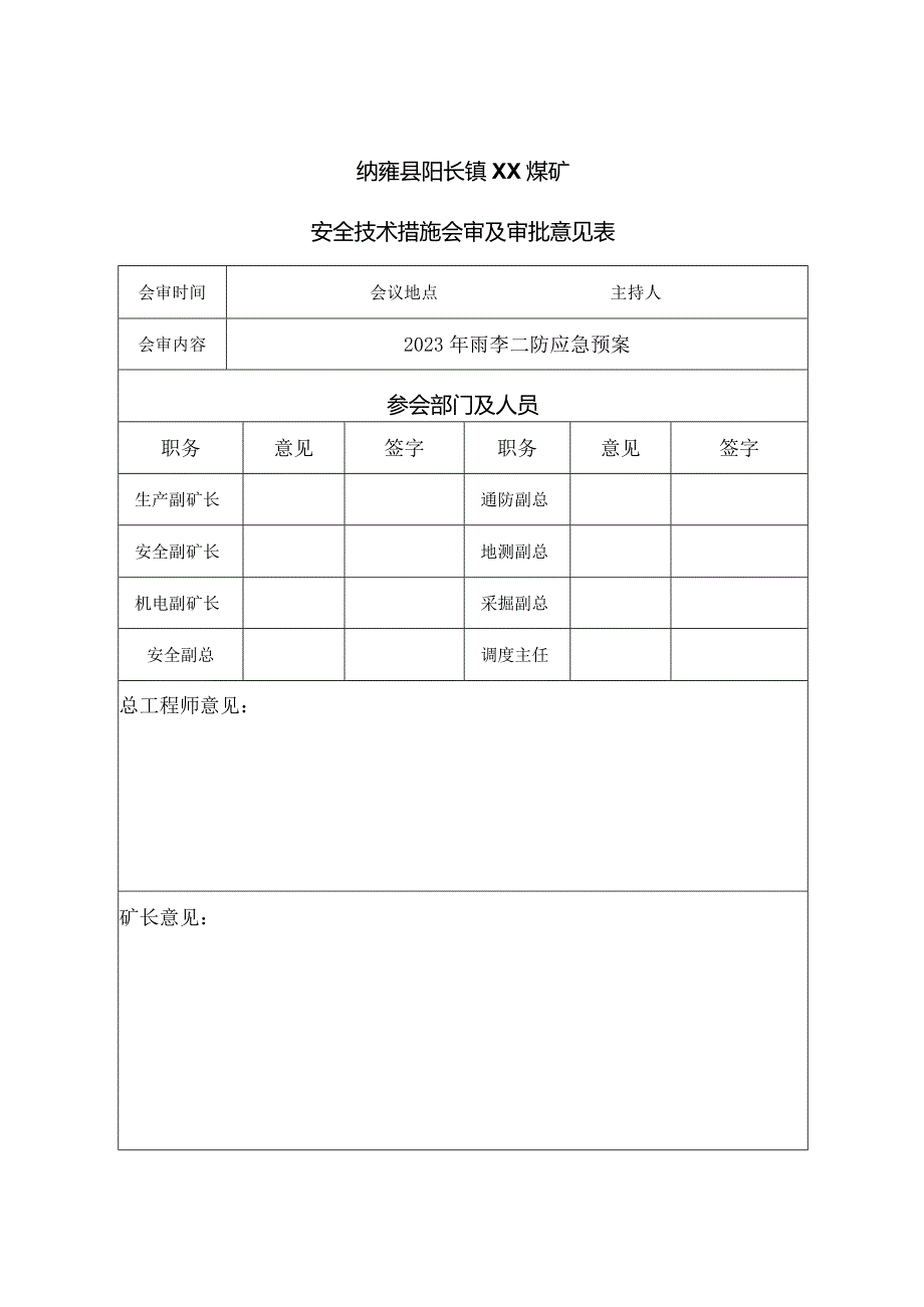 XX煤矿雨季三防应急预案2023年.docx_第2页